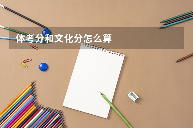 体考分和文化分怎么算