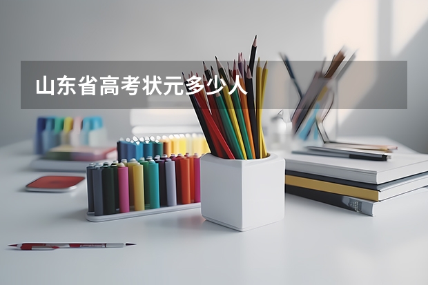 山东省高考状元多少人