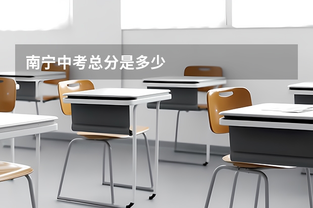南宁中考总分是多少