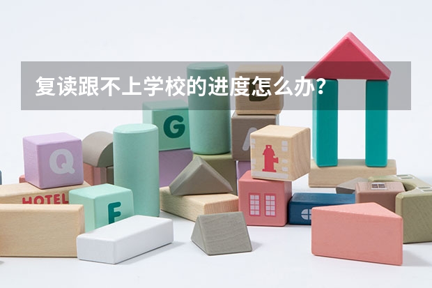 复读跟不上学校的进度怎么办？