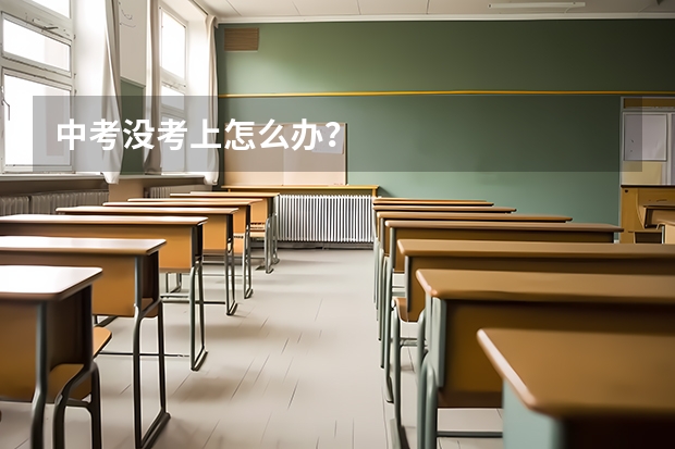 中考没考上怎么办?