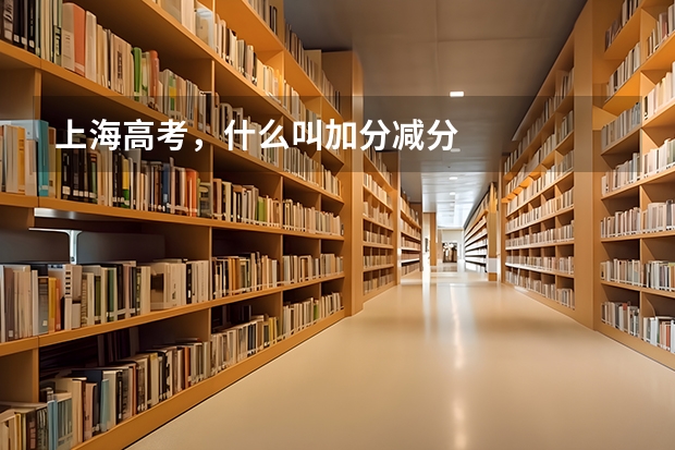 上海高考，什么叫加分减分