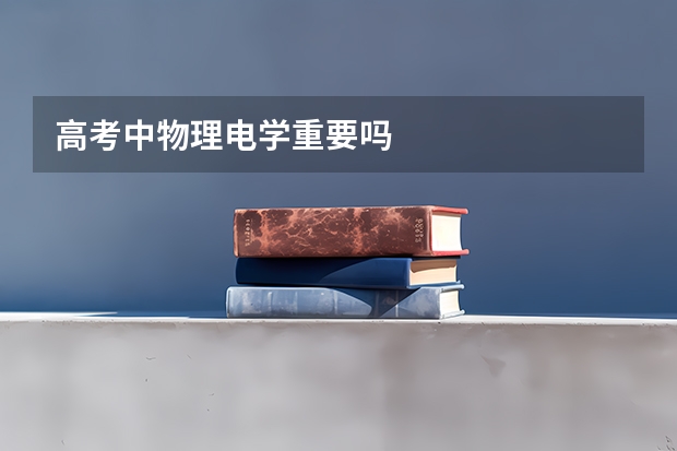 高考中物理电学重要吗