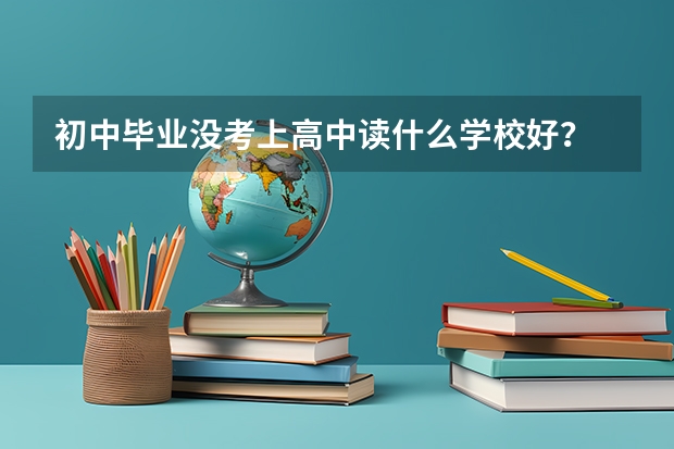 初中毕业没考上高中读什么学校好？