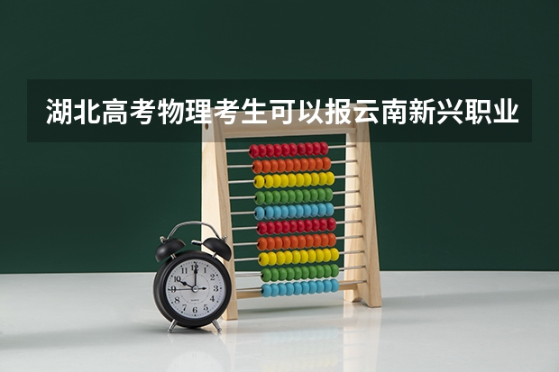 湖北高考物理考生可以报云南新兴职业学院的哪些专业（2025年情况）
