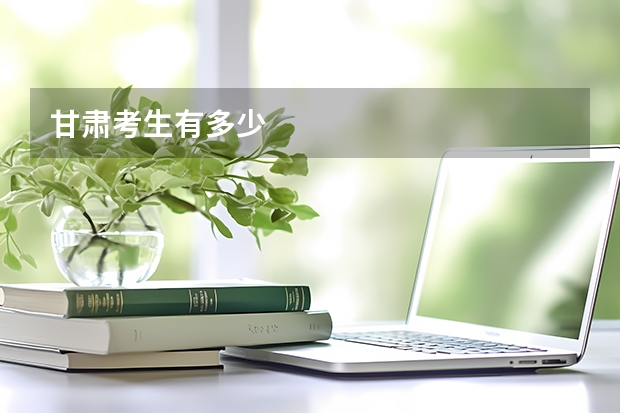 甘肃考生有多少