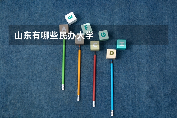 山东有哪些民办大学