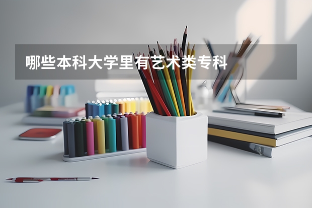 哪些本科大学里有艺术类专科